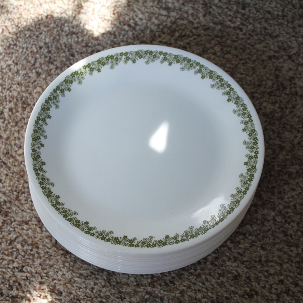 Vintage Corelle Spring Blossom (Crazy Daisy) Dinner Plate By The Each Plus More